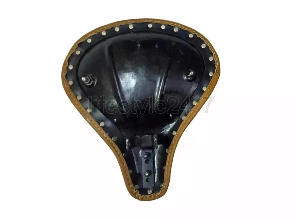 Fit For Royal Enfield Classic 350cc 500cc Front and Rear Leather Seat Brown