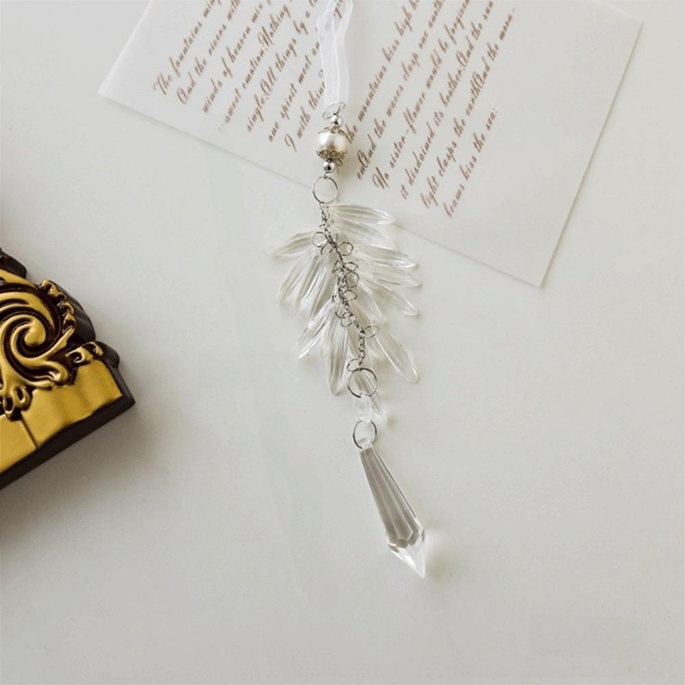 New Ice Crystal Snowflake Christmas Tree Pendant Clear Hanging Christmas Ornament Acrylic Christmas Decoration Party Supplies