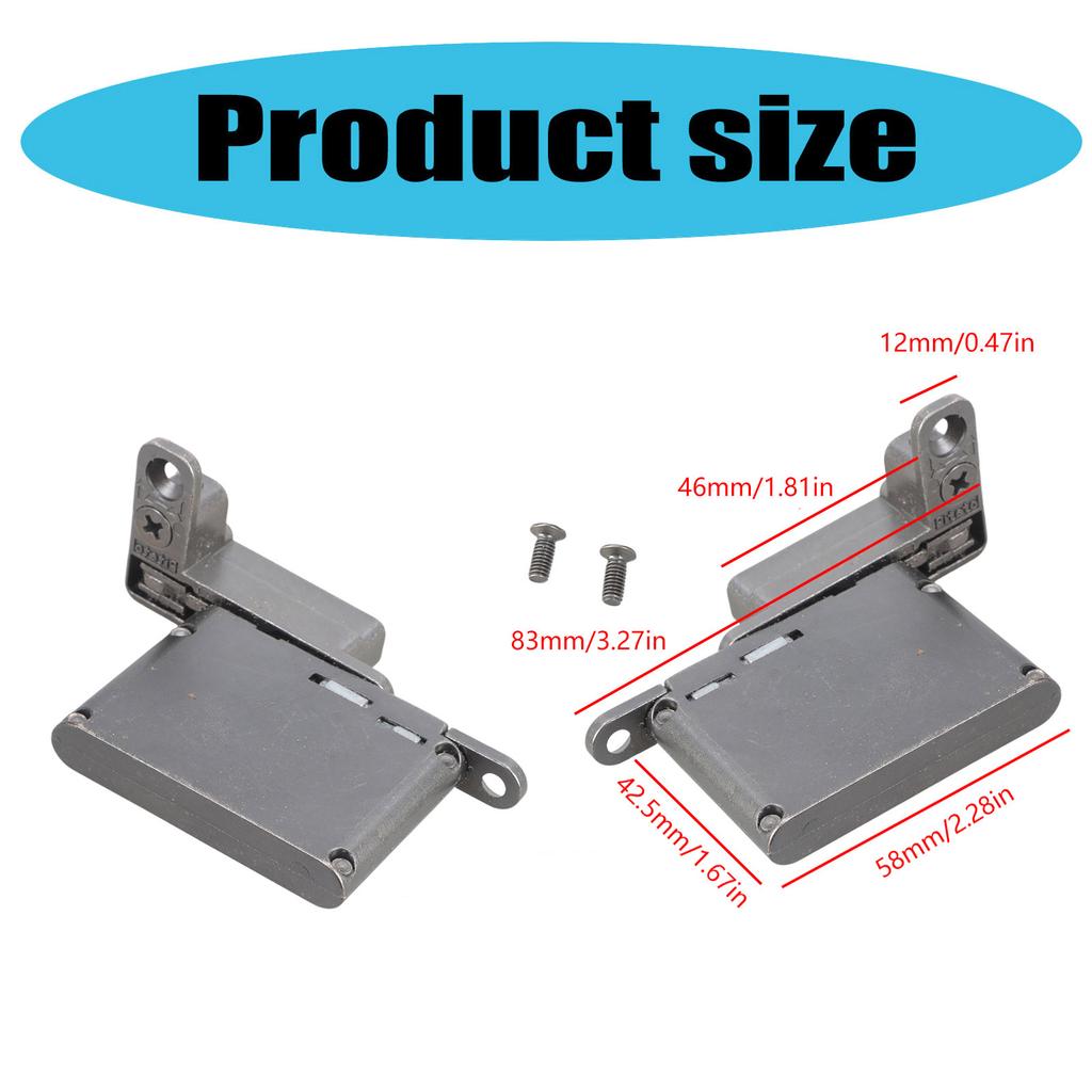 2Pcs Aluminum Frame Door Hinge Up and Down Shaft Concealed Hinge Cabinet Hydraulic Damping Buffering Hinge Enduring