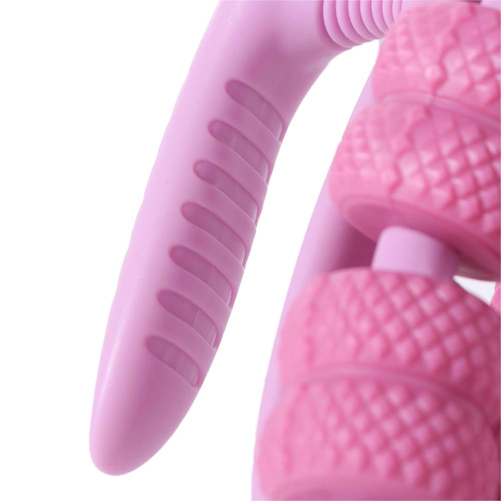 26 Wheel Annular Leg Clamp Massager 360-degree Rotation Manual Muscle Massager Roller  Yoga Fitness