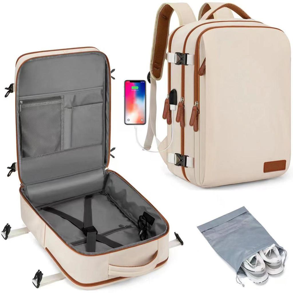 Large Capacity Travel Backpack for Men and Women with USB Charging Port and Separable… More