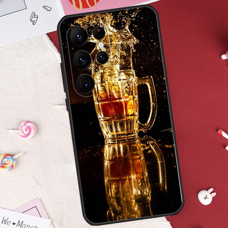 Beers Alcohol Summer Bubble Case For Samsung Galaxy S24 FE S20 FE S21 S22 S23 S25 S26 Ultra S10 Plus S25 FE Cover Shell