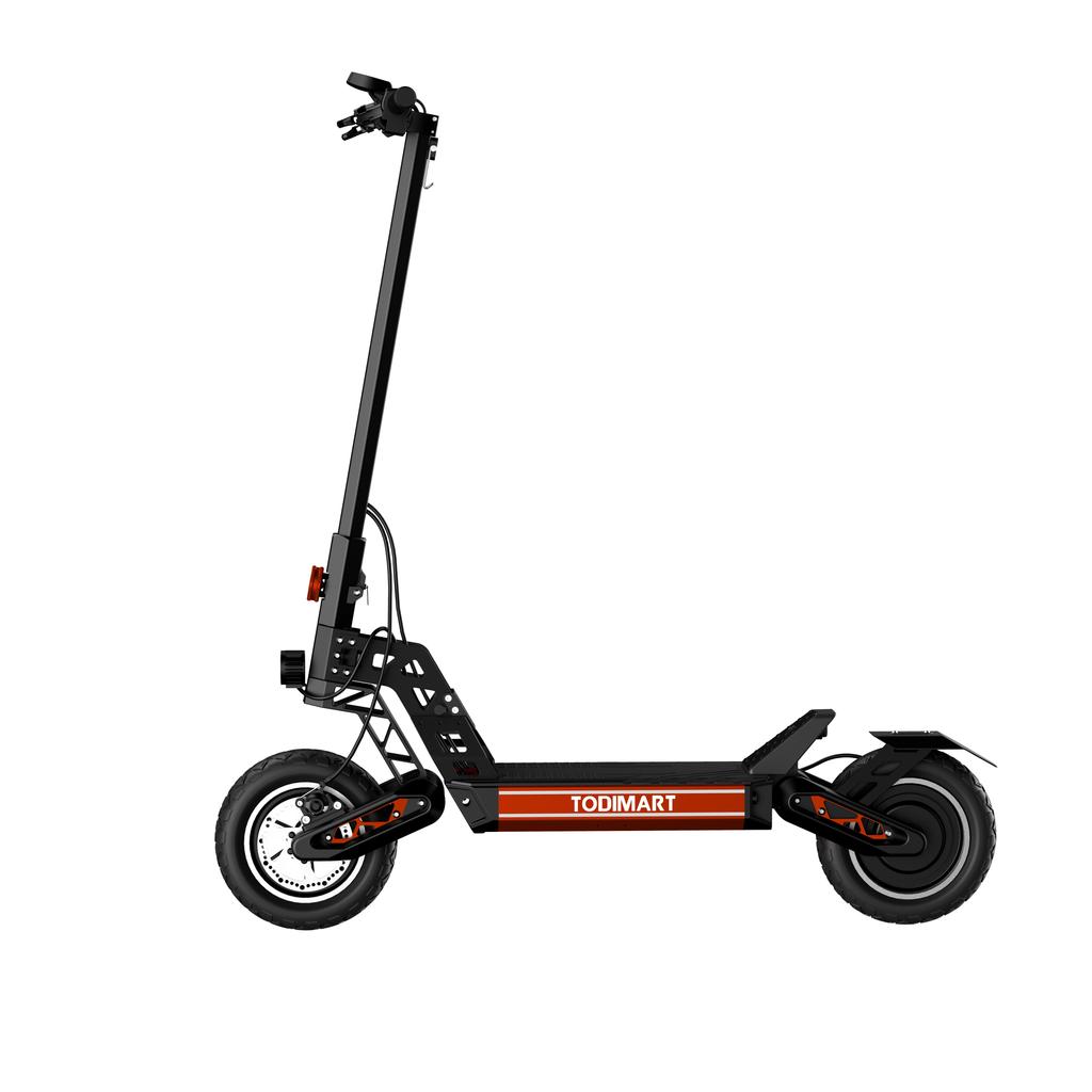 Todimart S9B Multi Terrain Electric Scooter 48V18.2AH Battery 800W Motor 45km/h Top Speed 75-80km Range 10 Inch Off-Road Tires For Adult