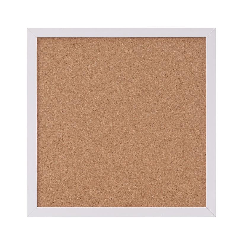 Wooden Cork Board Wall-Mounted Message & Photo Display for Home & Office