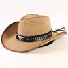 Bestselling Western Cowboy Hats for Men and Women, Fashionable Sunshade Straw Hats, Outdoor Western Cowboy Hats
