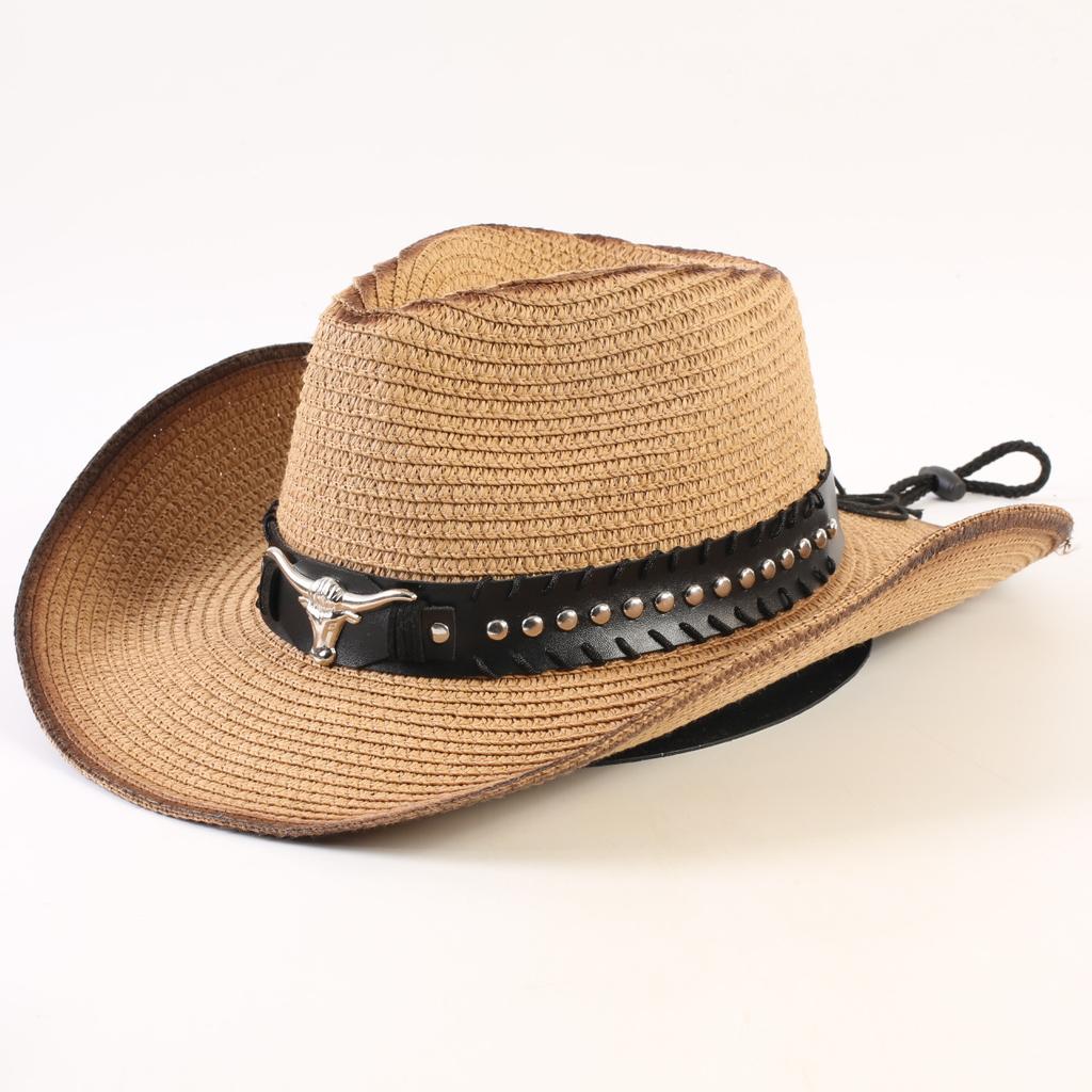 Bestselling Western Cowboy Hats for Men and Women, Fashionable Sunshade Straw Hats, Outdoor Western Cowboy Hats