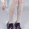 Women Sexy Lolita Bowknot Hollow Out Fishnet Pantyhose Japanese Jk Style Tights