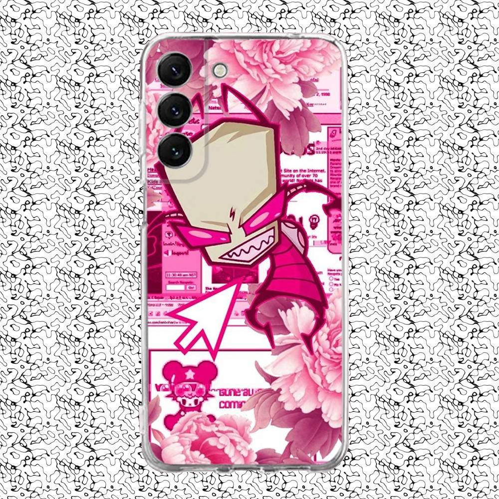 

I-Invader Z-Zim Phone Case For Samsung S24,30,21,22,23,20 FE,lite,PIus,Ultra,5G,Note,9,10 Transparent Cover SamsungS9
