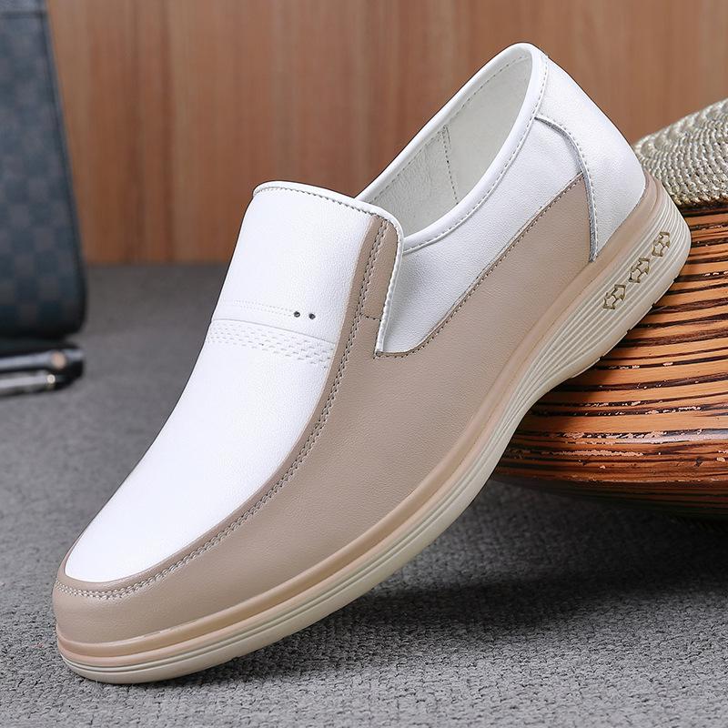 

2024 Весна и осень Новые мужские повседневные кожаные туфли Мужские дышащие туфли из натуральной кожи Перчатки для папы 1858 44