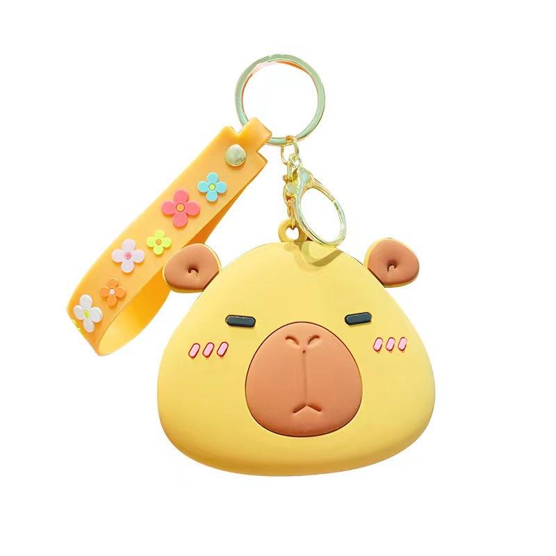 Creative Cartoon Kapibara Capybara Jun Keychain Doll Boys and Girls Cute Bag Pendant Small Gift