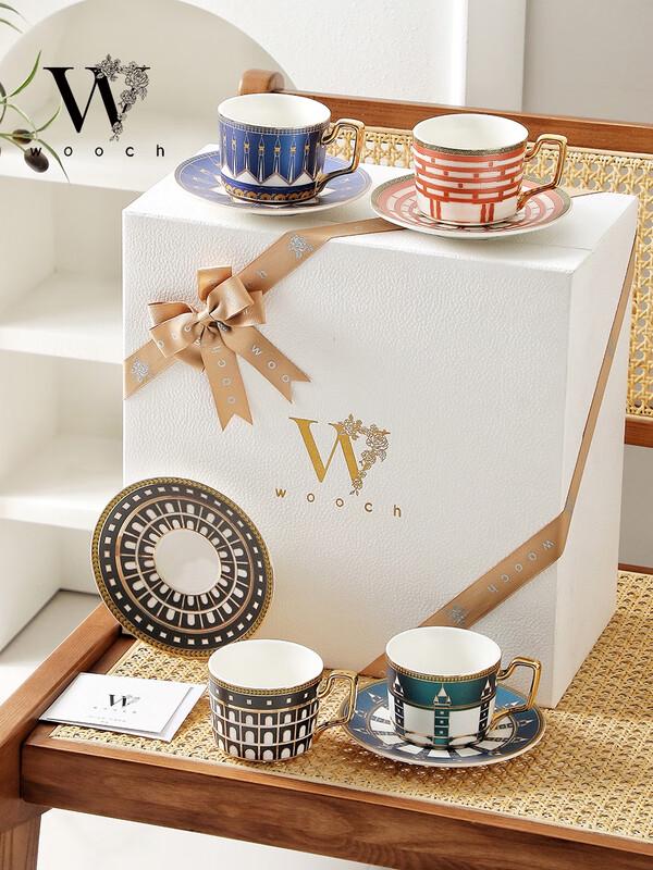 WOOCH European Luxury Ceramic Cup and Saucer Set