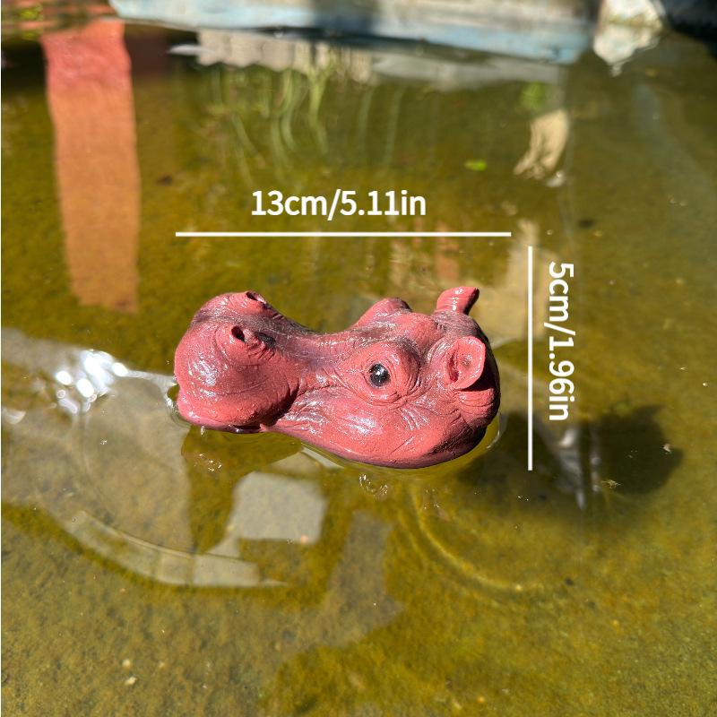 

Hippo Head Floating Pool Ornament for Aquariums and Pools красный