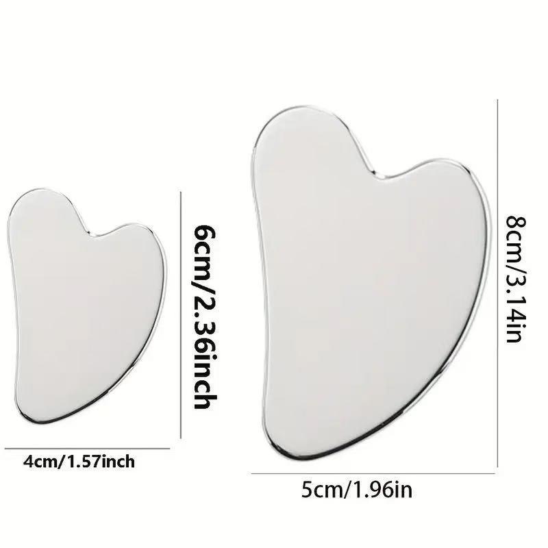 1/3/5/8pcs mix Stainless Steel Facial Scraping Tool Metal Scraper for Light Coffee Color Care Used for Body and Eye Massage