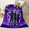 Huntrxx: Neon Warriors Blanket Durable Comfort Great for Picnics Bedding Seaside All-Season Use Warmthful Decor