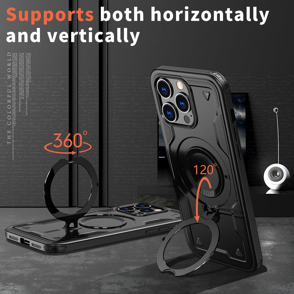 Magnetic Invisible Bracket Case for Iphone 17 Pro Max Air Iphone17 16 15 14 Plus 13 12 Pro Protect Cover Funda