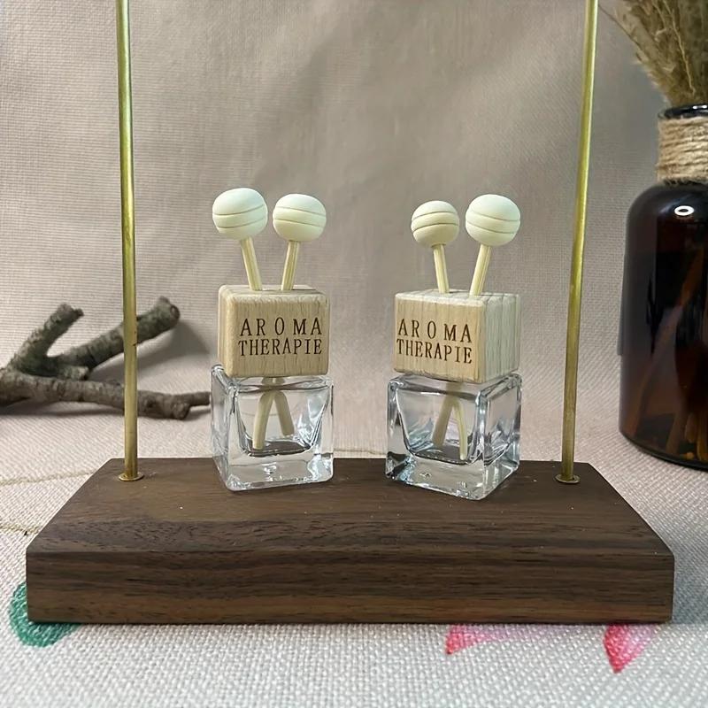 1PC Hot selling 8ml transparent glass square car fragrance bottle perfume bottle is very popular