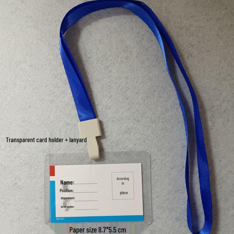 Transparent ID Card Lanyard Holder for Employees & Students