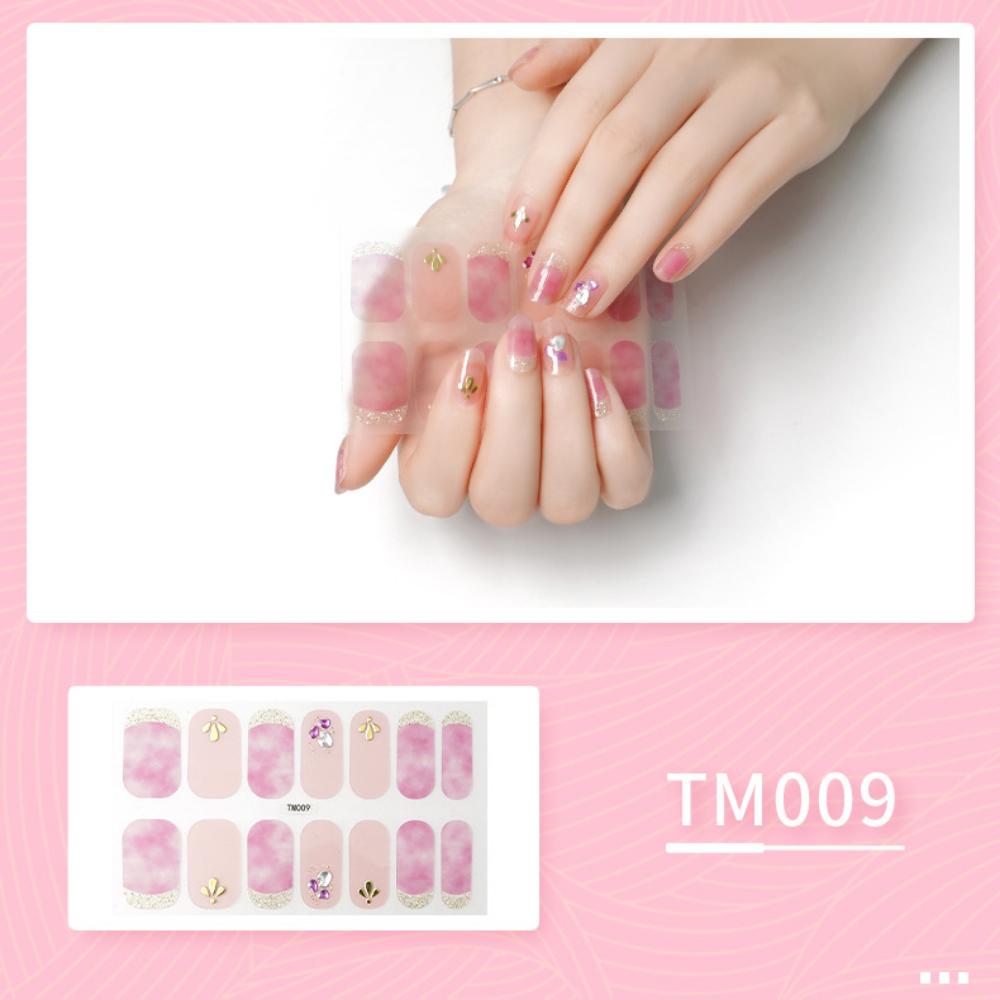 Aufhellender dreidimensionaler Nagelaufkleber Vollaufkleber wasserdichter Nagelpatch Fortgeschrittener Sinn Einfacher Wind Nagellack Kleber