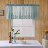 1Pcs Valance Lace Hem Coffee Short Curtain Modern Lace Small Curtain  for Cabinet Door Bedroom