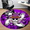 1pc One Piece Skull Office Round Area Rug, Under Office Chairs Bedroom Living Room Home Decor  a1022161