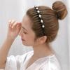 Rhinestone Non-slip Korean Women Hair Band Hair Accessories Pearl Headband Wash Face Hair Hoop