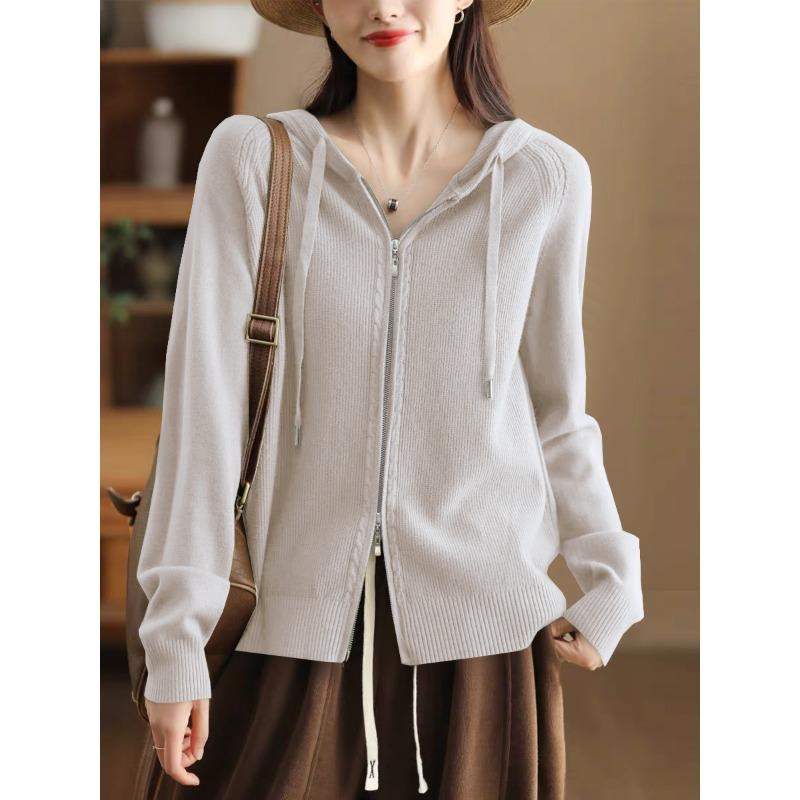 

Dimanaf Свитер Пуловеры Топы Женские Повседневные Полосатые Базовые Хлопковые Оранжевые Вязаные Осень Зима 2025 One Size