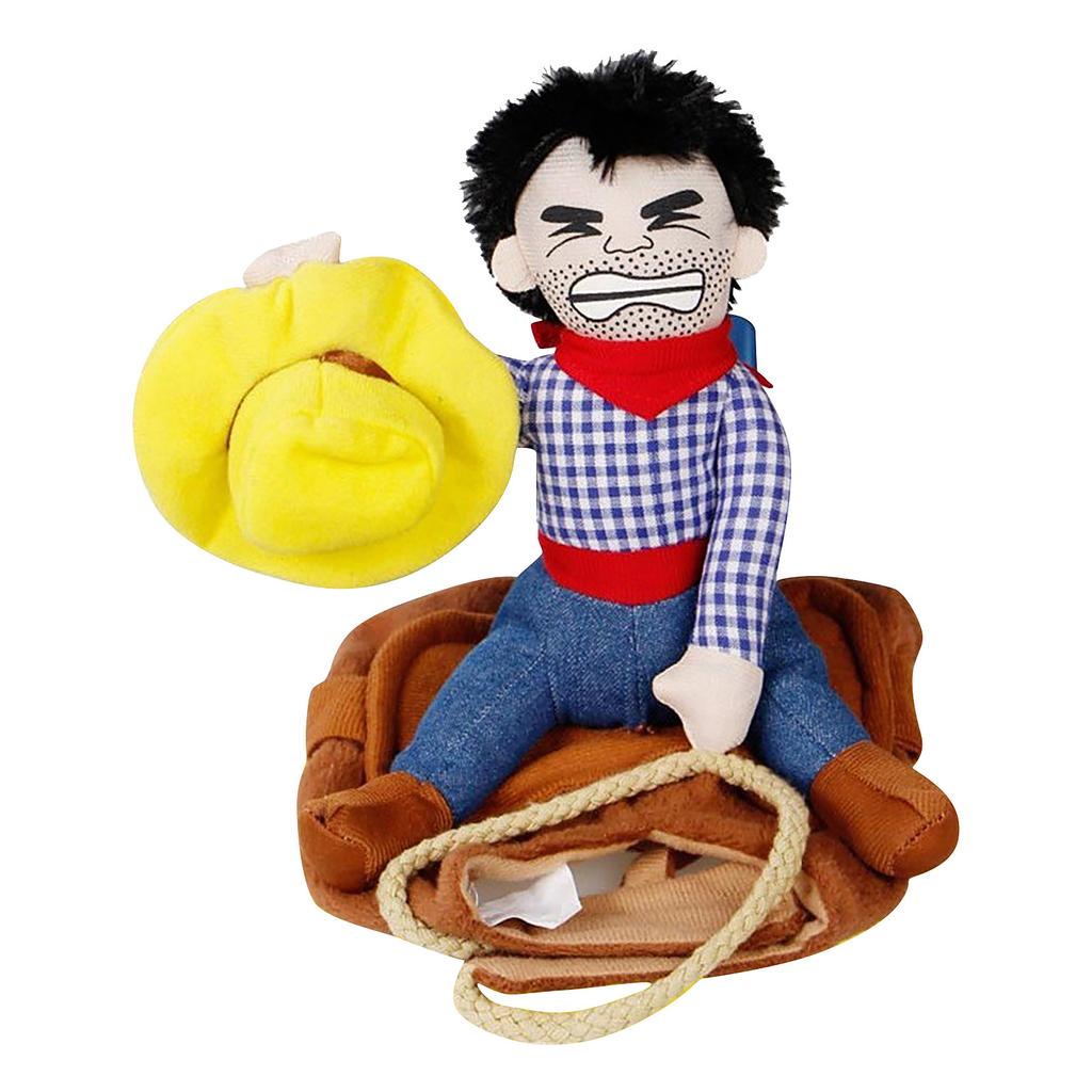 Pet Cowboy Rider Dog Costume Dogs Clothes Knight With Hat, Dog Knight Doll Hat Cosplay Party Pet Costume
