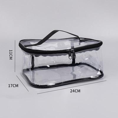 Transparente Wasserdichte PVC Reise-Make-up-Tasche - Tragbare, Multifunktionale Plastikhandtasche mit Reißverschluss