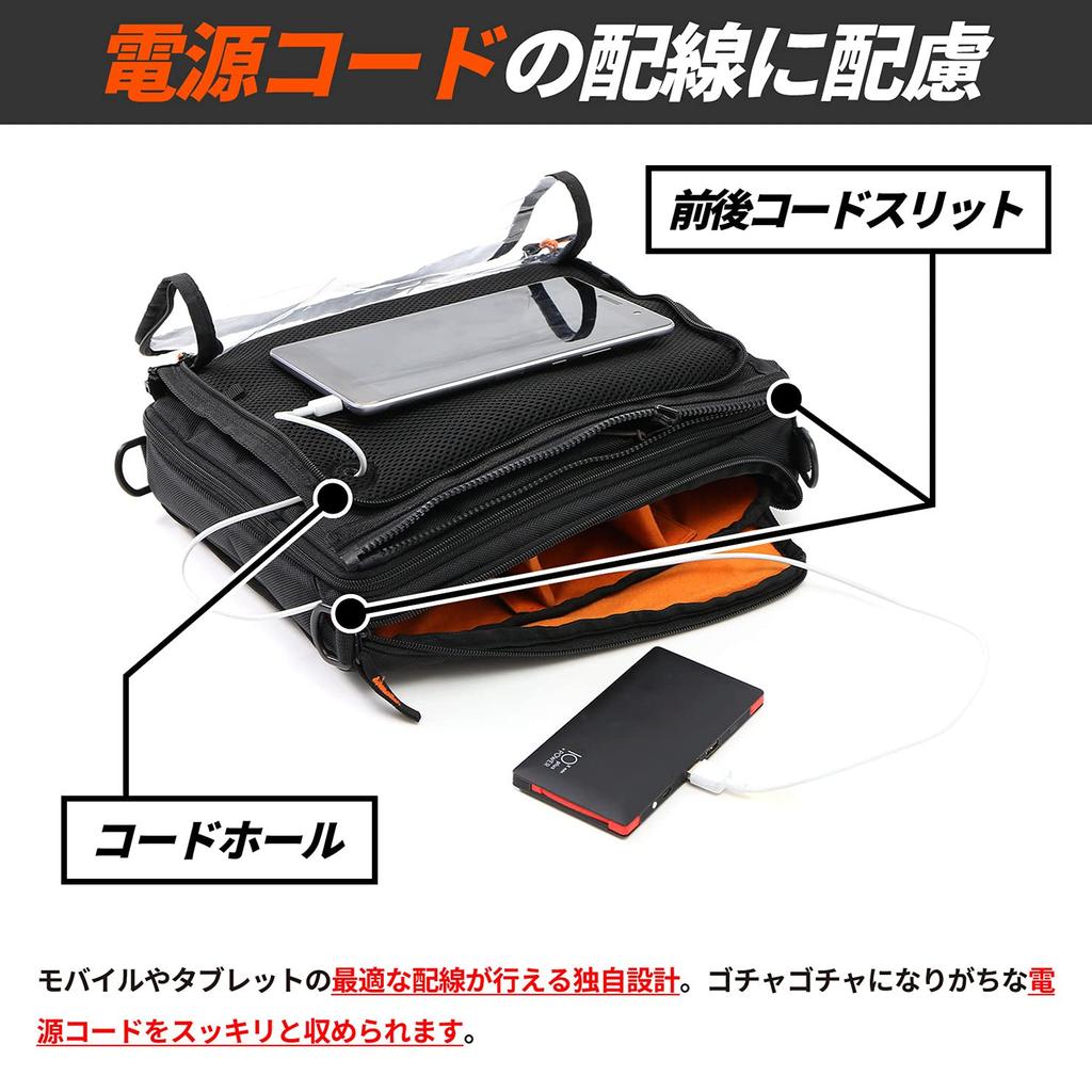 DOPPELGANGER Tank Bag with a Variable Transforms To the Shape You Need Right The Detachable Map Case Can Be Attached and Detached with Incredible