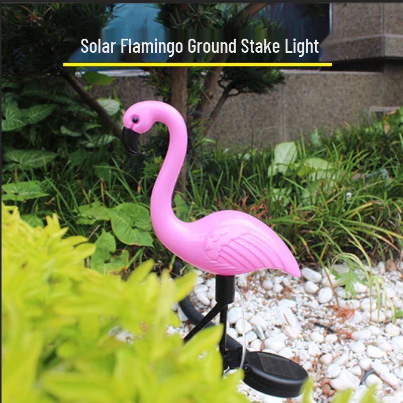 Cross-Border Solar Flamingo Light: Outdoor Garden Villa Lawn Decoration