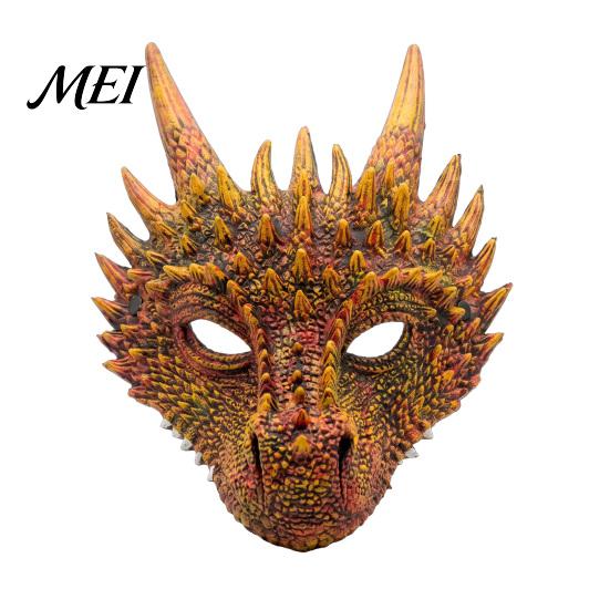 Breathable Cosplay Props for Adults Dragon Masque Adults, Halloween 3D Detailed Comic Exhibition Headgear Full Face Festival, Carnival Masquerade
