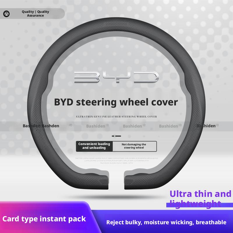 Suitable for BYD Dolphin Seagull Leopard Han EV Song PLUS Tang DMI Qin Yuan pro steering wheel cover accessories