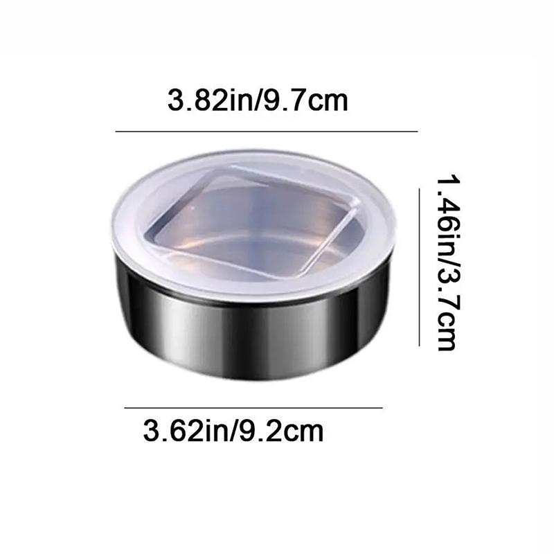 1/3/4/6Pcs Stainless Steel Magnetic Seasoning Containers Wall Mounted Silver Magnetic Spice Jars With Stickers Visible