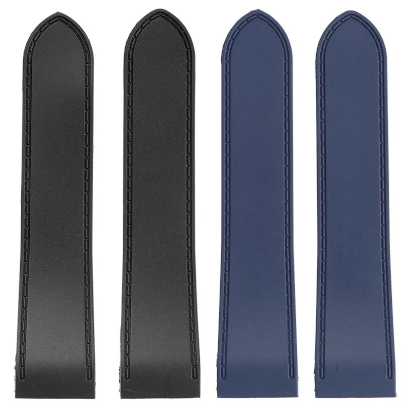 Für Cartier Santos 100 Wasserdichtes Silikonarmband Santos Gummiarmband Herren Große Größe 23 25mm Uhrenarmband Uhrenband Armband Blau