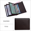 First-layer cowhide driver's ID bag, multi-functional leather wallet, vertical men's wallet, double loose-leaf ID card bag.