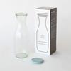 WECK HOME SET JUICE JAR 1000ml SET | Silicone Cap (Grayish Blue) | Box Packaging | WECK