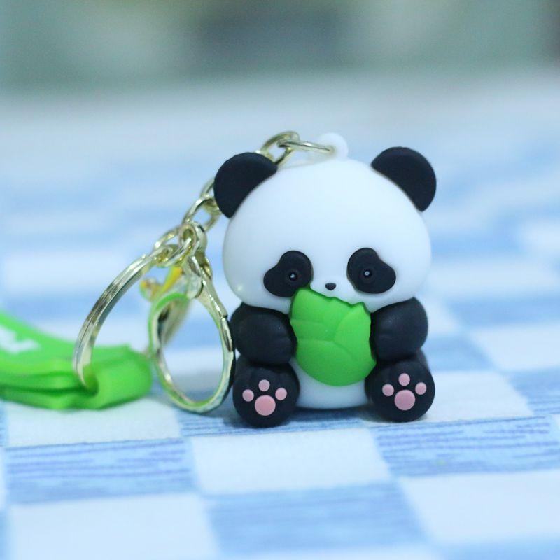 Collectible Cartoon Panda Plush Keychain In Multiple Fruit Designs With Super Fill Soft