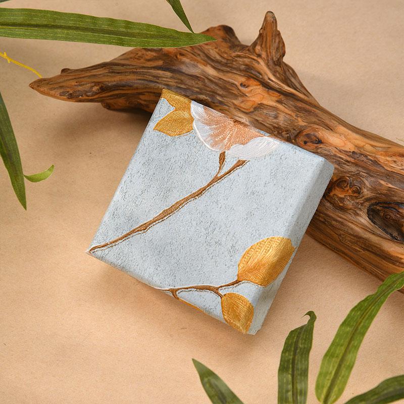 1Pc Rectangle Practical Cardboard Gift Printed Antique Style Packaging Box Hair Accessory Box Jewelry Box