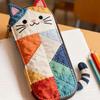 Patchwork Cartoon Pen Bag Japanese Style Stationery Storage Bag Fashion Cat Pencil Case  Office