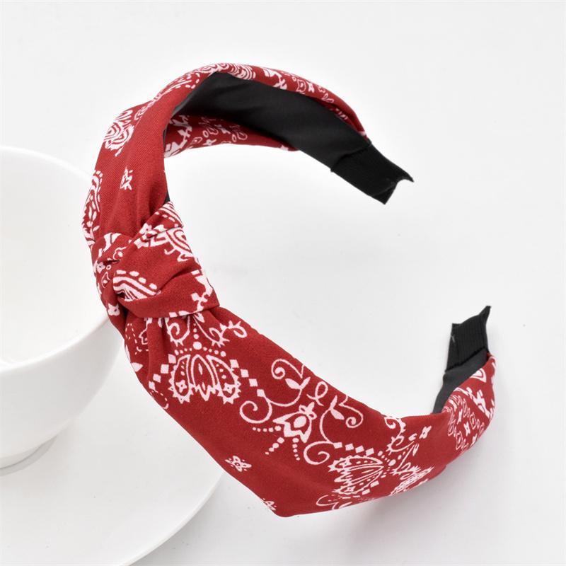 Chic Floral Printed Headband for Women Polka Dot Hairband Fashion Hair Accessory for Girls Daily Use