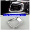 Car Interior Accessories Stalls Inner Console Gear Shift Box Panel Decoration Cover Frame Trim For Renault Kadjar 2016 -