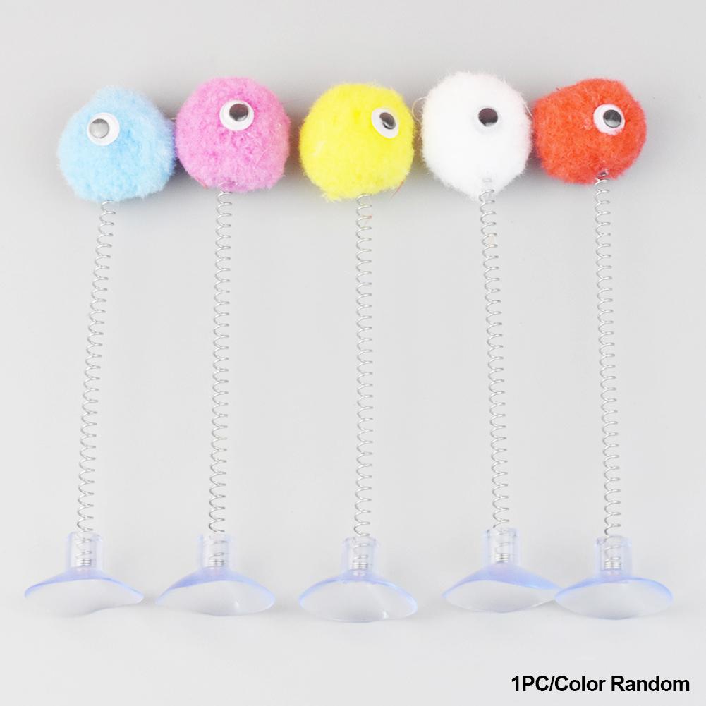 1 buc Jucărie Pisică Arcuș cu Pene Ventuză Multicolor Minge de Blană de Pisică Baghetă Teaser Jucării Interactive pentru Animale de Companie Jucării Scărpinătoare pentru Pisici Consumabile Culoare Aleatorie