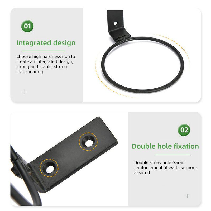 4/5/6 Zoll Wandmontage Ring Blumen Pflanzen Topf Halter Metall Pflanzgefäß Haken Aufhänger Wandhalterung Pflanzgefäße Aufbewahrungsregal Haus Garten Wand
