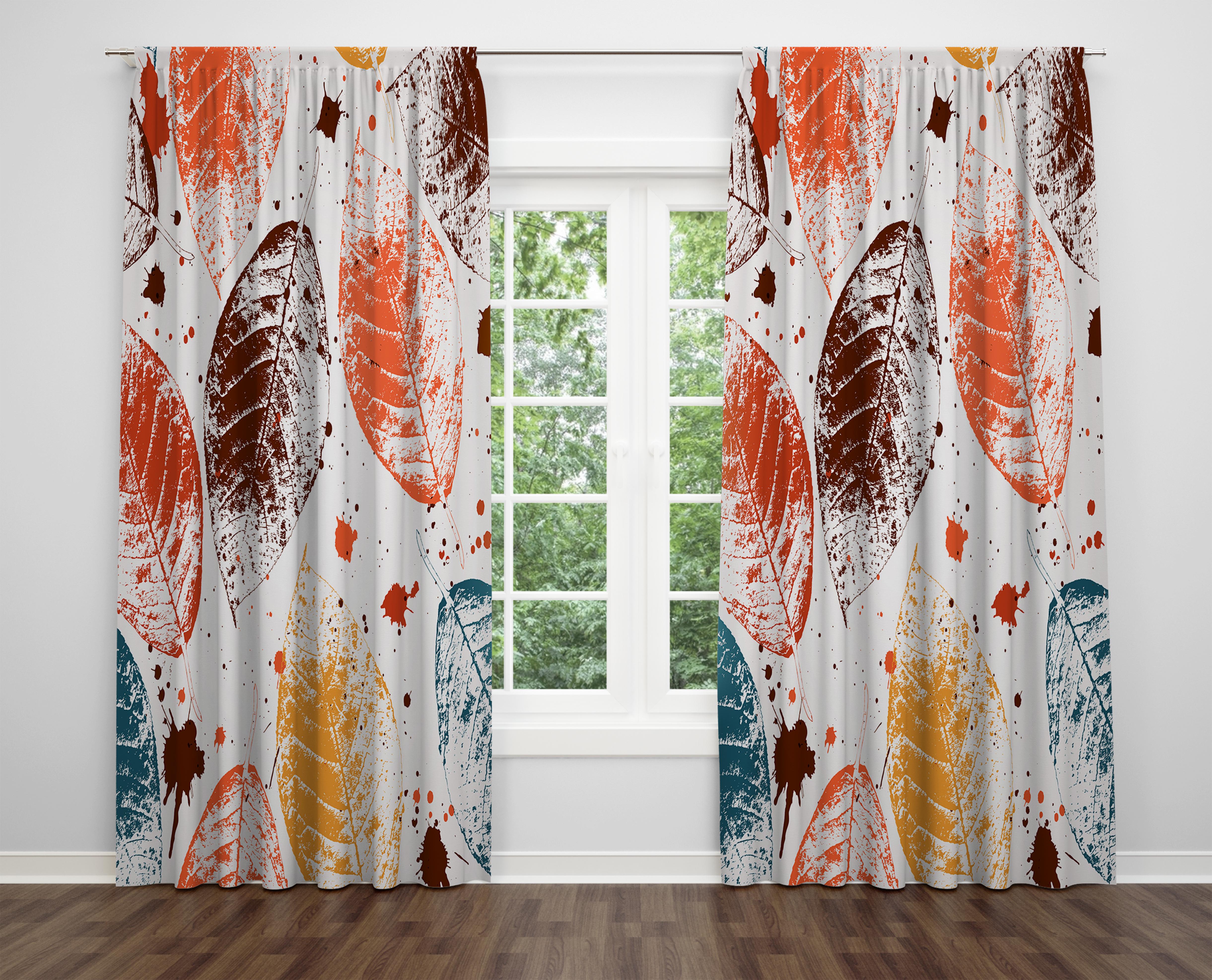 

Декоративний дизайн, високоякісна бавовняна тканина, ви можете вибрати одну або подвійну фіранку з крила 1 piece різнокольоровий