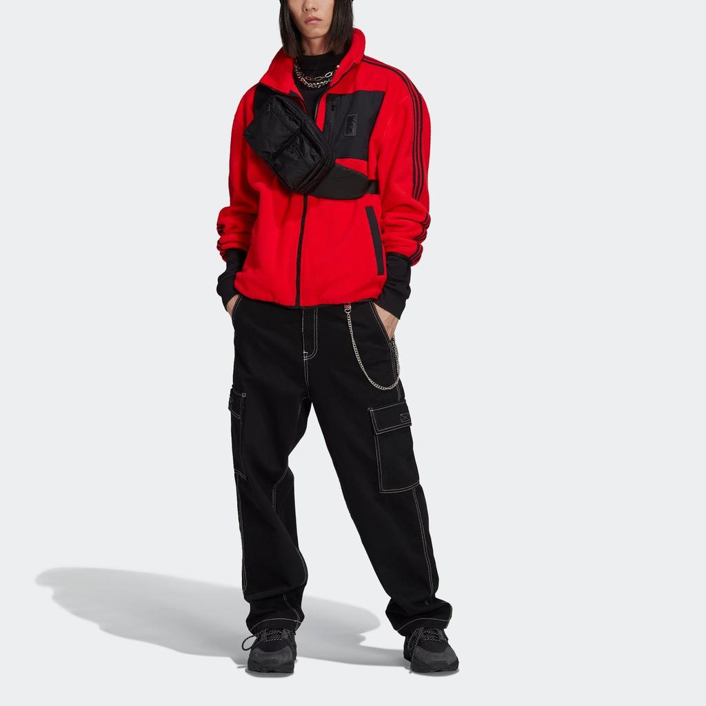adidas Jackets Men's Red Stand Collar Moderate Other HE1439