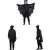 Disfraz de Cosplay de Murciélago de Halloween para Hombre con Material de Poliéster para Eventos de Cosplay