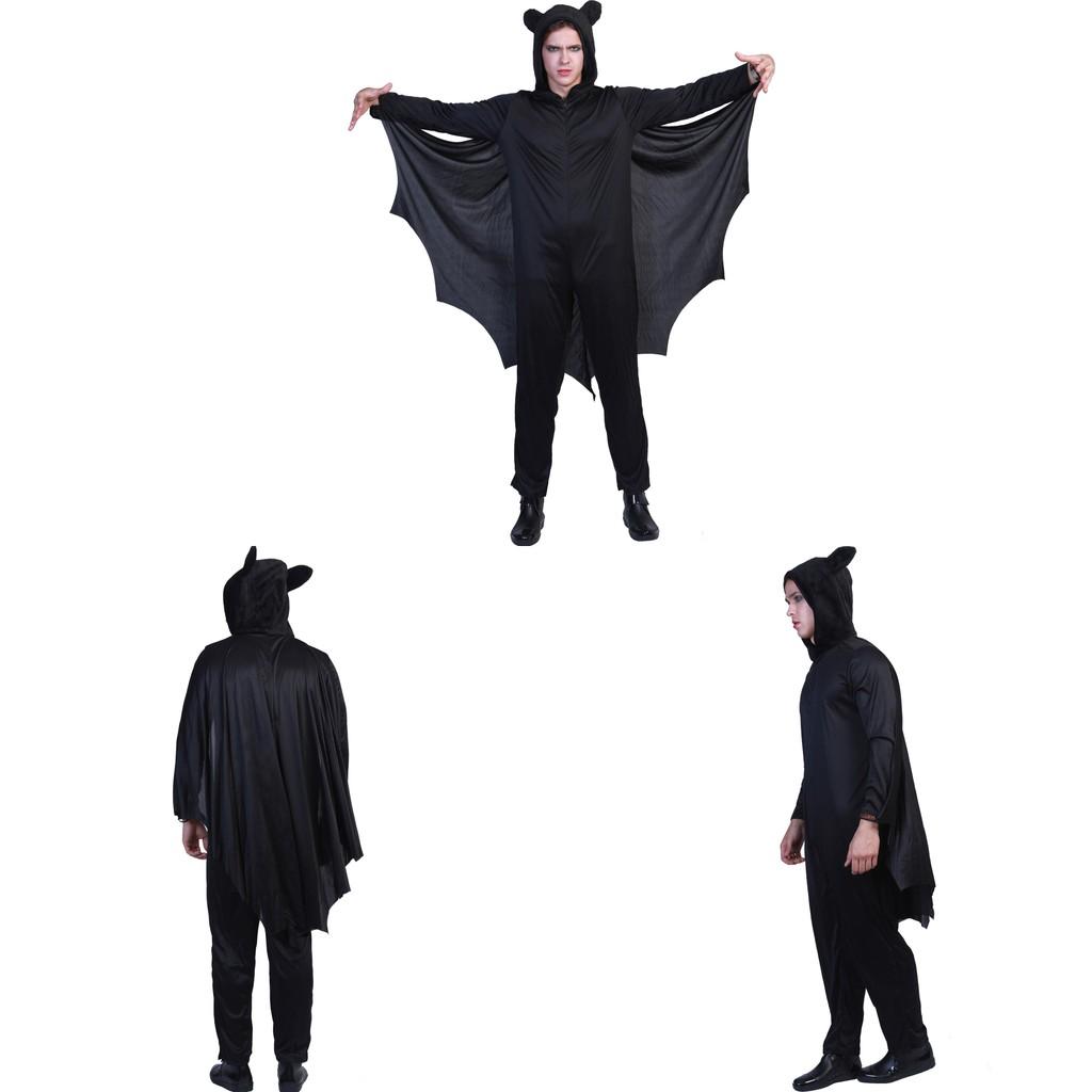 Disfraz de Cosplay de Murciélago de Halloween para Hombre con Material de Poliéster para Eventos de Cosplay