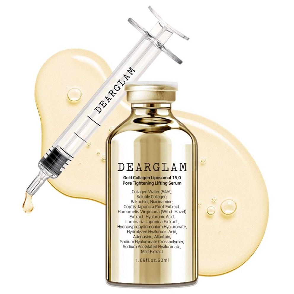 

[Dear Glam] Gold Collagen 15.0 Wrinkle Ironing Elastic Serum, 50ml, 1 piece