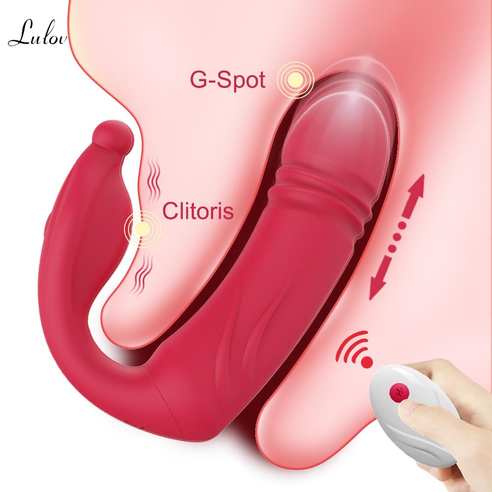 Telescopic Vibrator for Women APP Wearable Dildo Panties G Spot Stimulator Masturbator ασύρματο τηλεχειριστήριο σεξουαλικό παιχνίδι για ενήλικες