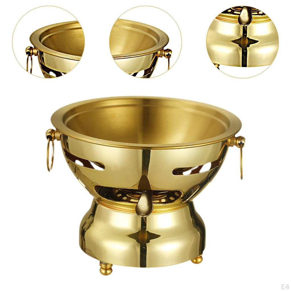 Shabu Pot Camping Cooker Stew Cookware Sturdy Portable Buffet Pots for Family